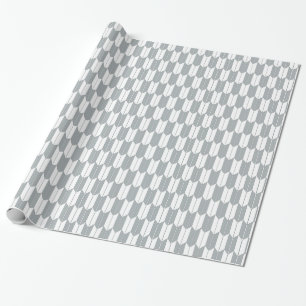 Papel De Presente Cinza e quebra-cabeça do padrão Yagasuri japonê