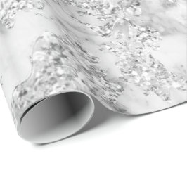 Papel De Presente Cinza Marble Cinza Silver Stone Abstra