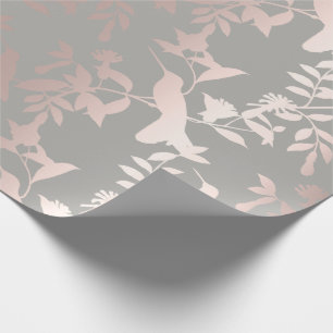 Papel De Presente Cinza Rosa Tropic de Verão, Tropic, Bengala