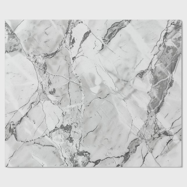 Papel De Presente Cinza Slate Whisper Stream Texture Wrapting (Aberto)