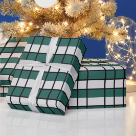 Papel De Presente Cinza Teal Preta Verificada