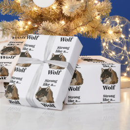 Papel De Presente Cinza Wolf