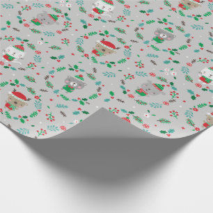 Papel De Presente Cinzas de óculos de Natal