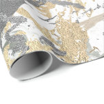 Papel De Presente Cinzas de prata Marble Shiny, Marinho Branco Metál<br><div class="desc">Minimalismo e elegância de acordo com as tendências reais da decoração interior. Para muitas ocasiões de glama de luxo florenceK</div>