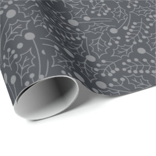 Papel De Presente Cinzas e Natal perfeito