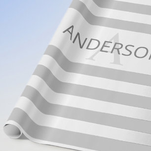 Papel De Presente Cinzas e tiras de óculos de prata de Faux contemp