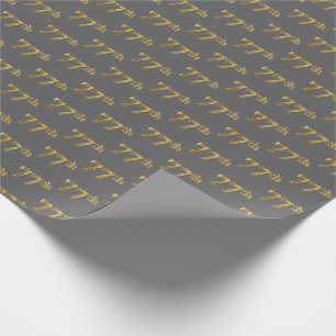 Papel De Presente Cinzas, evento do ouro 77th do falso