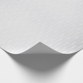 Papel De Presente Cinzas Monocromáticas Silver Gotas Delicadas