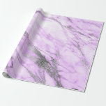 Papel De Presente Cinzas Roxas Glam Brilhante-Branco<br><div class="desc">Minimalismo e elegância de acordo com as verdadeiras tendências de decoração interior. Para muitas ocasiões</div>