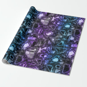 Papel De Presente Circuitos gemstone - astro-shadow: