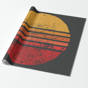Papel De Presente Circular de Grunge SUN Vintage Illustrationsvintag