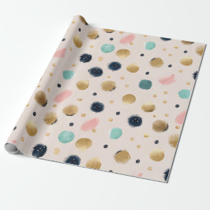 Papel De Presente Círculo Abstrato e Colorido de Besticamento