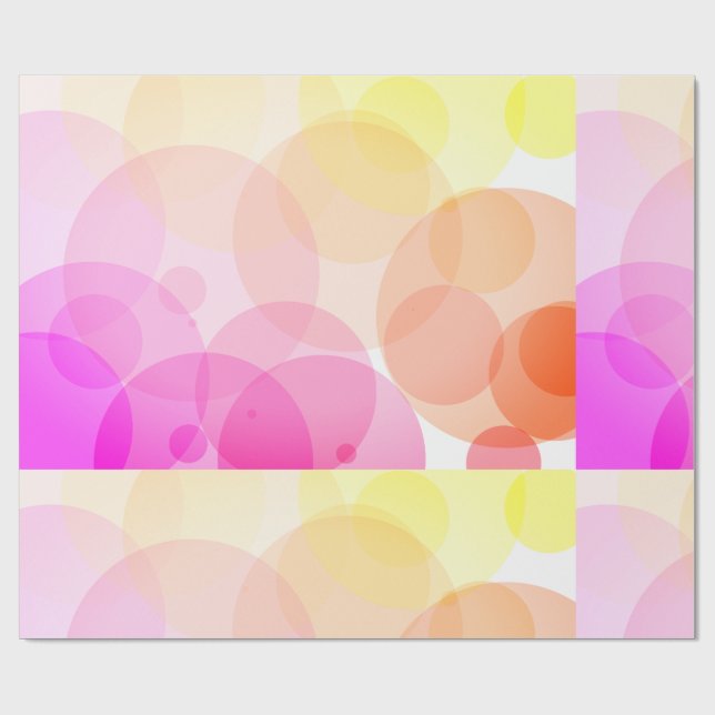 Papel De Presente Círculo Abstrato em Pastel Suave de Fundo (Aberto)