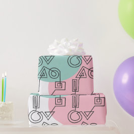 Papel De Presente Círculo de Formas