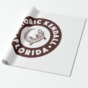 Papel De Presente Círculo Kendall Flórida - Marrom