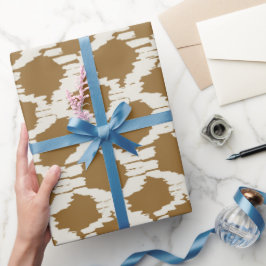 Papel De Presente Círculos Boho tons terrosos minimalista contemporâ