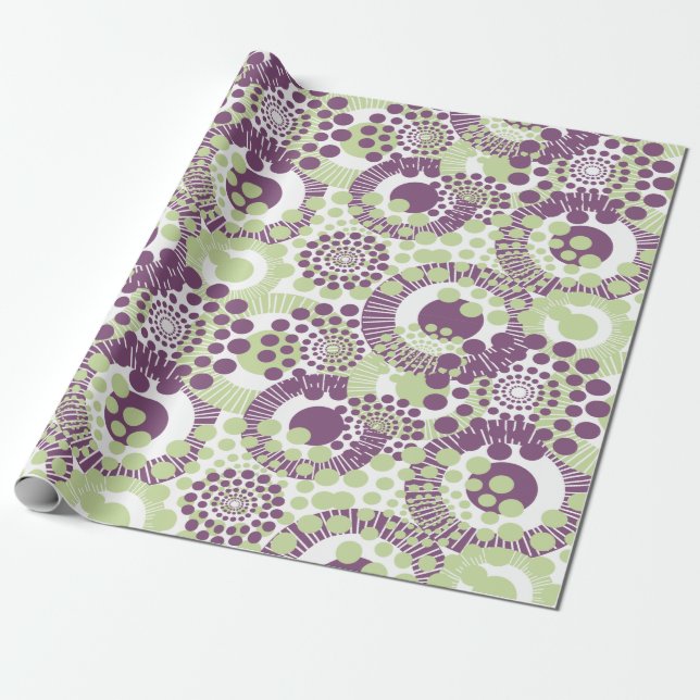 Papel De Presente Círculos, Círculos em Todos os lugares (Desenrolado)