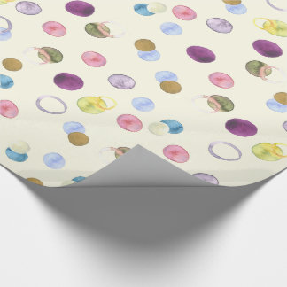 Papel De Presente Círculos da aguarela