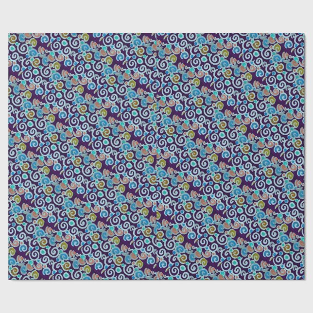 Papel De Presente Círculos e papel de envolvimento coloridos (Barra)