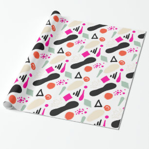 Papel De Presente Círculos modernos abstratos contínuos pontos geomé