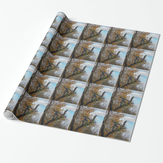 Papel De Presente Cirurgião de árvores (Desenrolado)