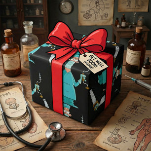 Papel De Presente Cirurgião dos desenhos animados