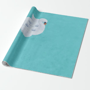 Papel De Presente Cisne branco inflável no corpo de água
