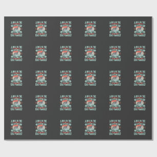 Papel De Presente Citação de Amante de Cachorro Gráfico Vintage Husk