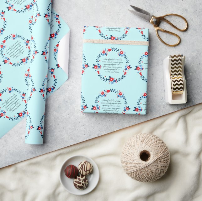 Papel De Presente Citação de Felicidade de Jane Austen, Orgulho e Pr (Artesanato)