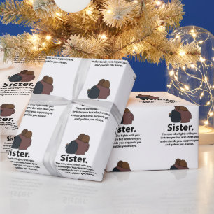 Papel De Presente Citação de Irmã Irmã