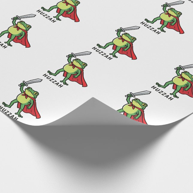 Papel De Presente Citação de Memória da Espada Engraçado do Sapo Kni (Ponta)