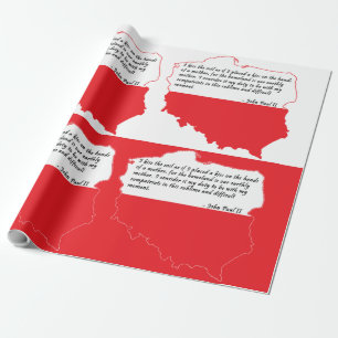 Papel De Presente Citação Do Papa João Paulo II