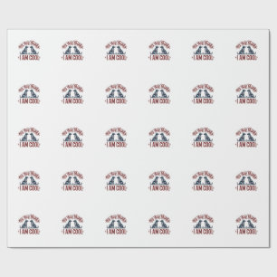 Papel De Presente Citação Engraçada de Cachorro Camisa Vintage Desig