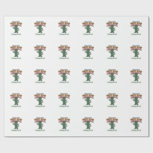 Papel De Presente Citação Engraçada de Rato em Pote Projeto de Gravu