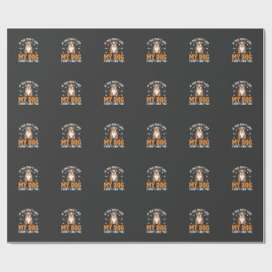 Papel De Presente Citação engraçada do meu cachorro Bulldog