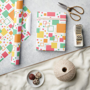 Papel De Presente Citrino do humor retrô