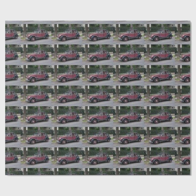 Papel De Presente Citroen 2 CV Charleston (Aberto)