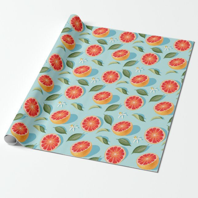 Papel De Presente Citrus Wrapping Paper (Desenrolado)