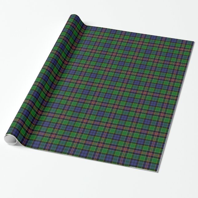 Papel De Presente Clã Allison Tartan (Desenrolado)