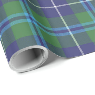 Papel De Presente Clã Clã Rustic Xadrez Douglas Tartan