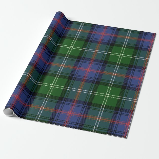 Papel De Presente Clã Sutherland Tartan (Desenrolado)