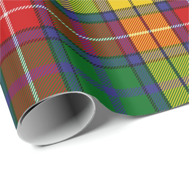 Papel De Presente Clan Buchanan Tartan (Ponta do rolo)