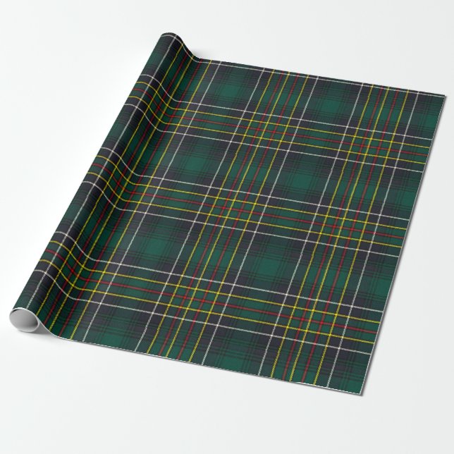 Papel De Presente Clan Cockburn Tartan Xadrez (Desenrolado)