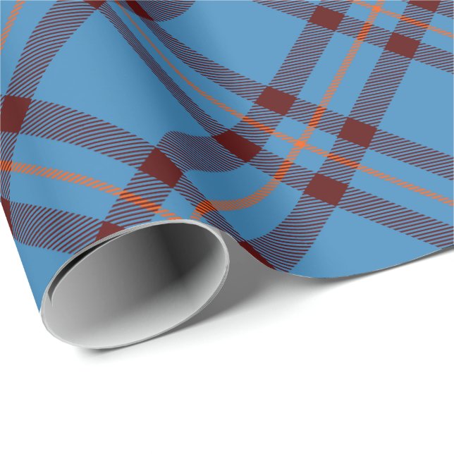 Papel De Presente Clan Elliot Antigo Tartan (Ponta do rolo)