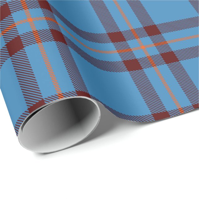Papel De Presente Clan Elliot Antigo Tartan (Ponta do rolo)