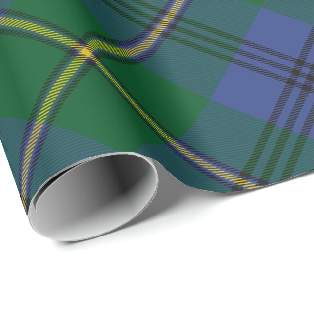 Papel De Presente Clan Johnston Tartan Wrapping Paper (Ponta do rolo)