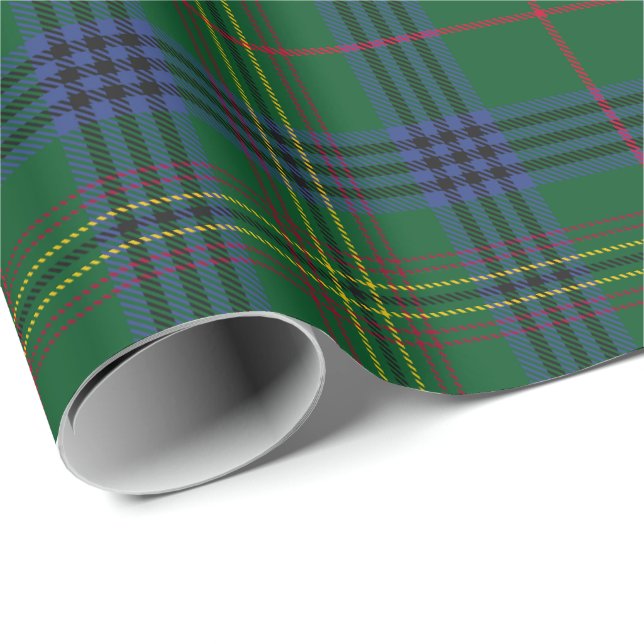 Papel De Presente Clan Kennedy Tartan (Ponta do rolo)