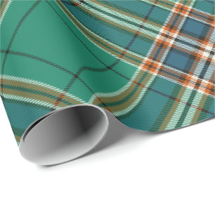 Papel De Presente Clan MacFarlane Caça Antigo Tartan