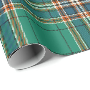 Papel De Presente Clan MacFarlane Caça Antigo Tartan