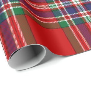 Papel De Presente Clan MacFarlane Red Tartan